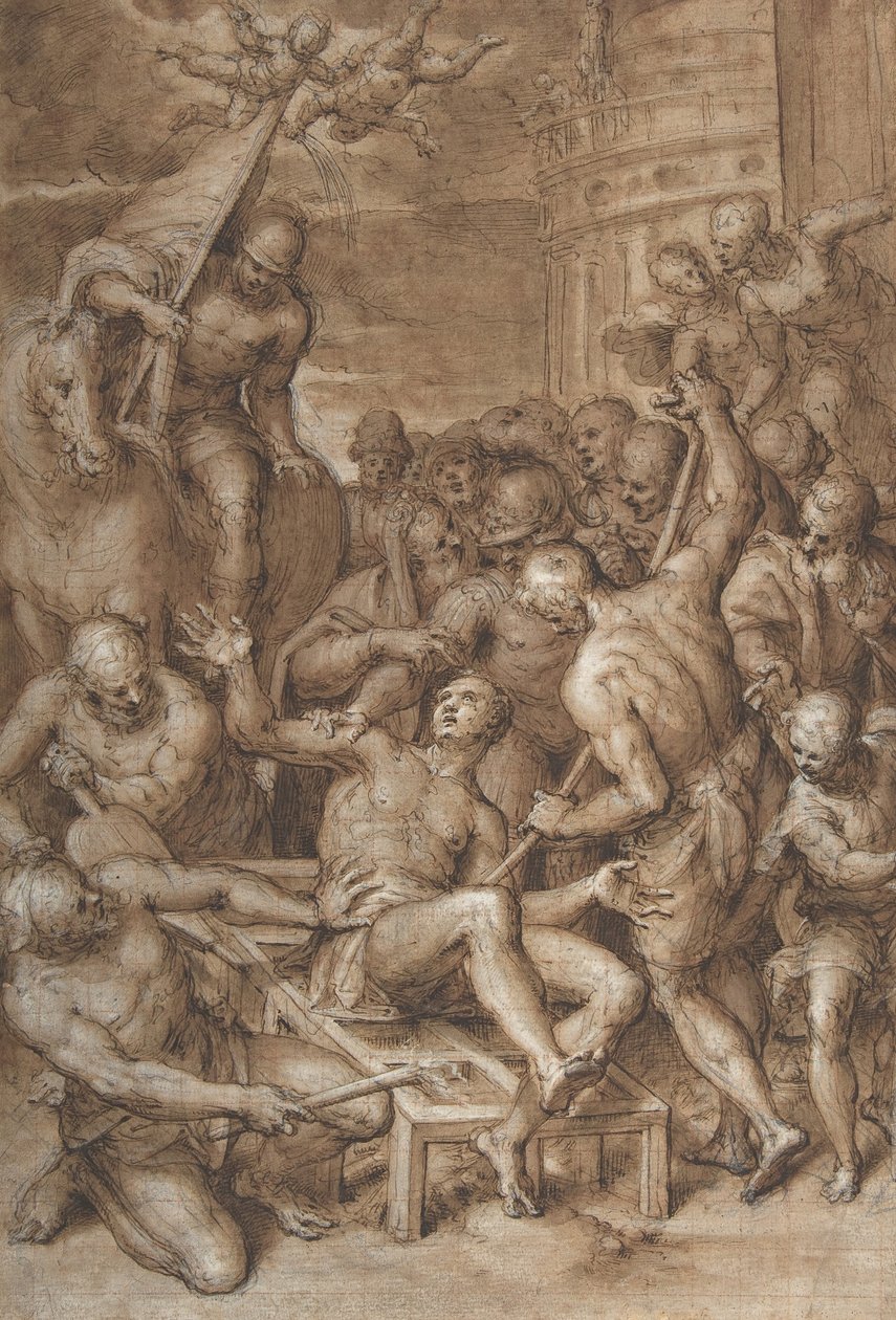 The Martyrdom of Saint Lawrence by Aurelio Luini
