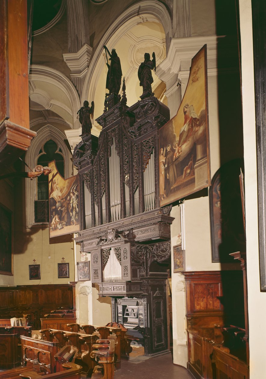 View of the Organ in Franziskanerkirche, Vienna, 1643 by Austrian School