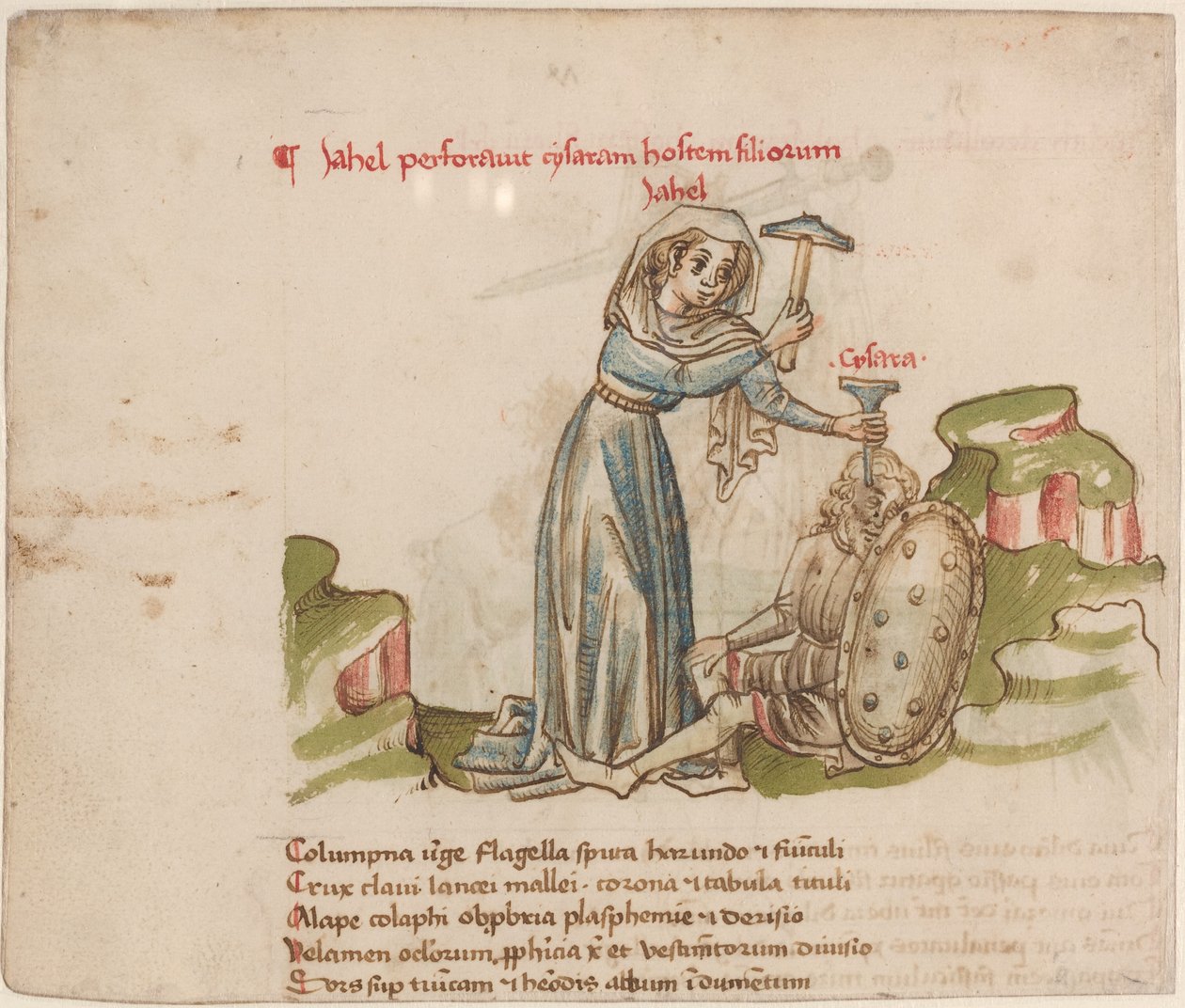Jael Killing Sisera by Austrian 15th Century