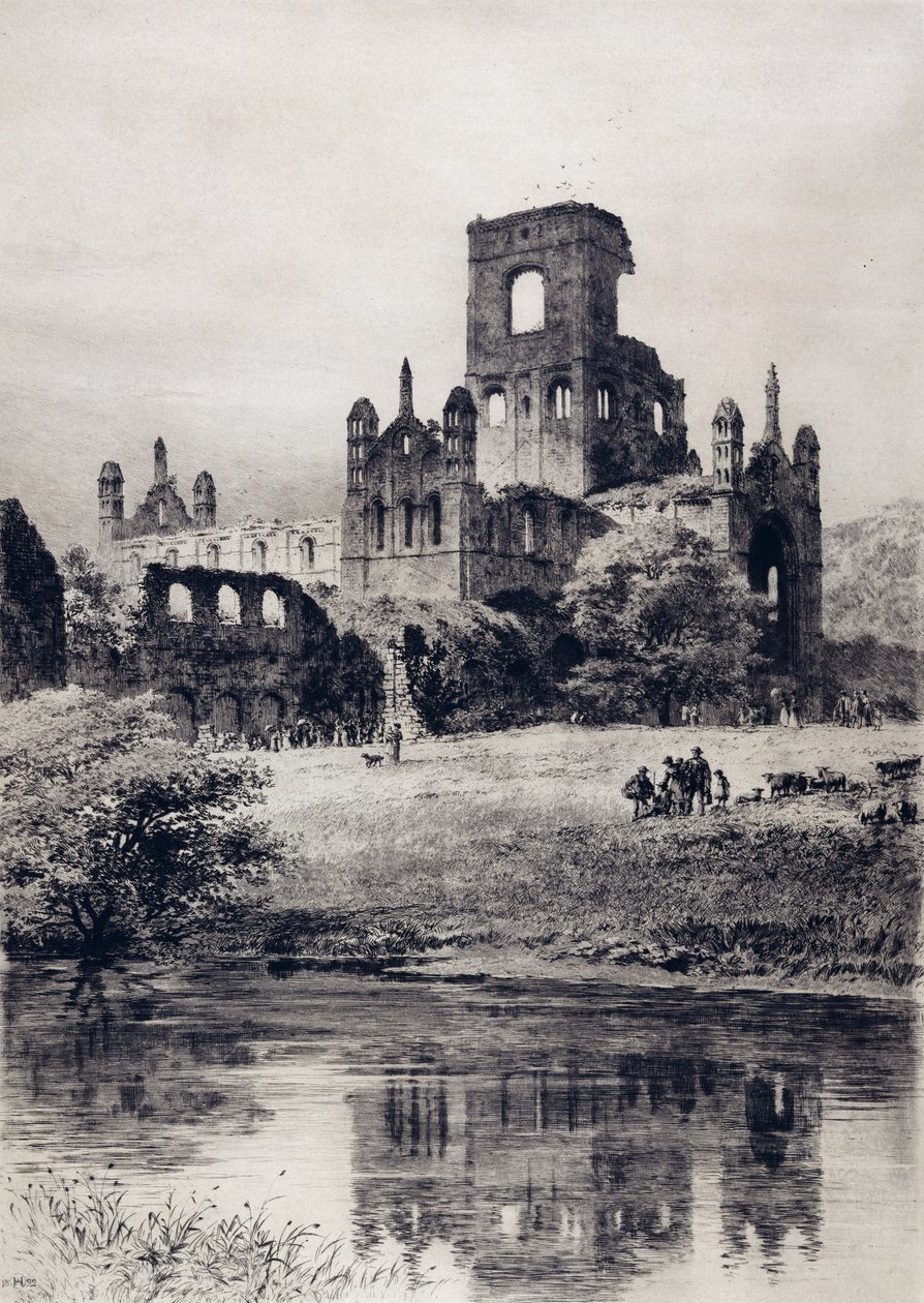 Kirkstall Abbey from the South-East by Axel Haig