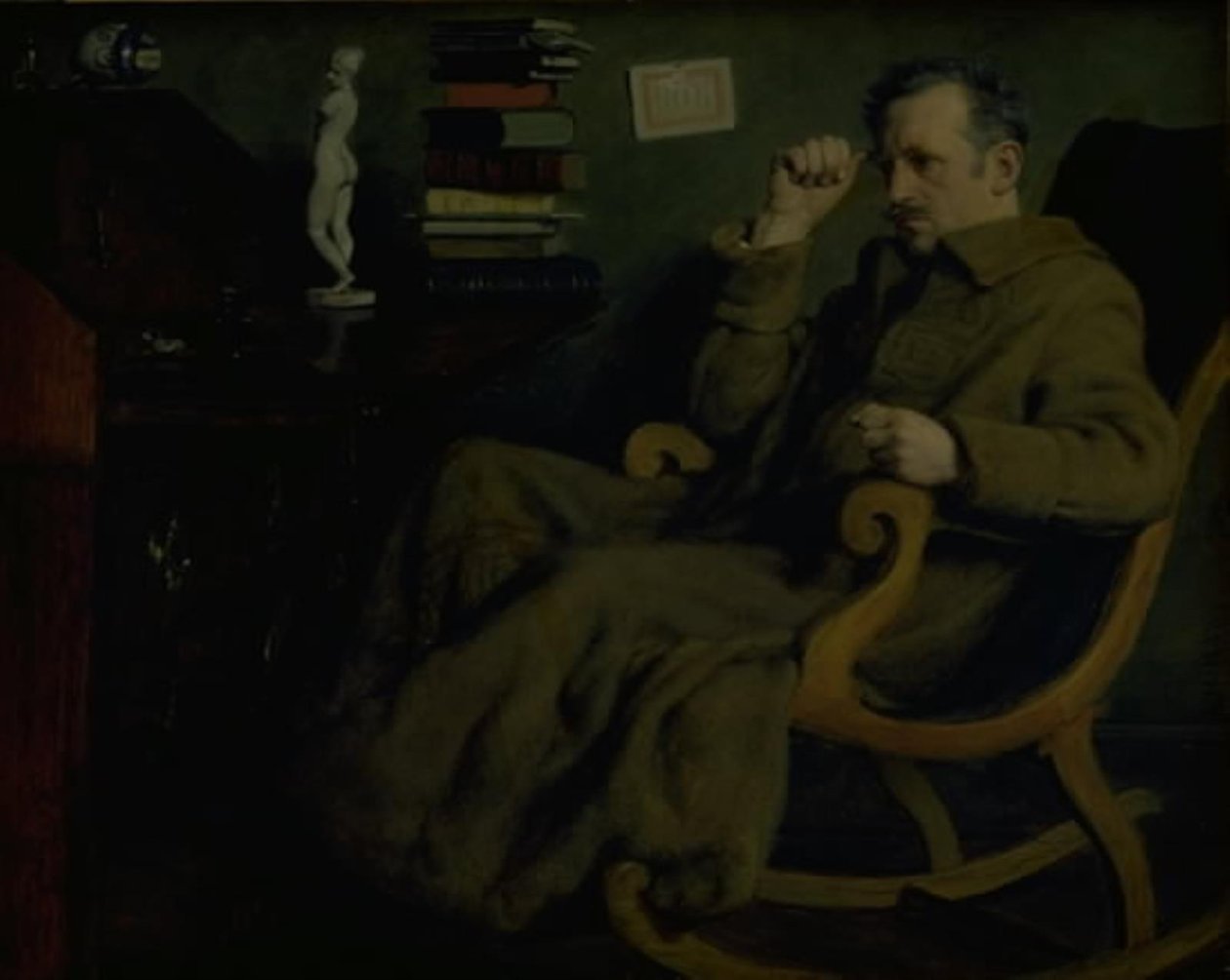 The Artist Pondering by Axel Helsted