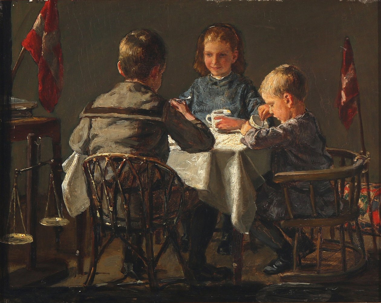 The Three Children of the Artist by Axel Helsted
