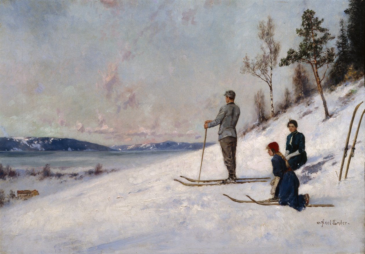 Skier by Axel Hjalmar Ender