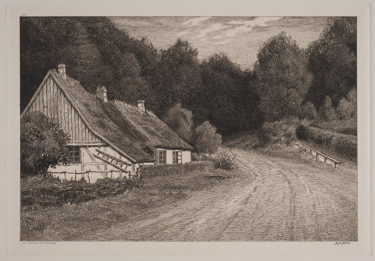 Peasant House by the Forest by Axel Holm