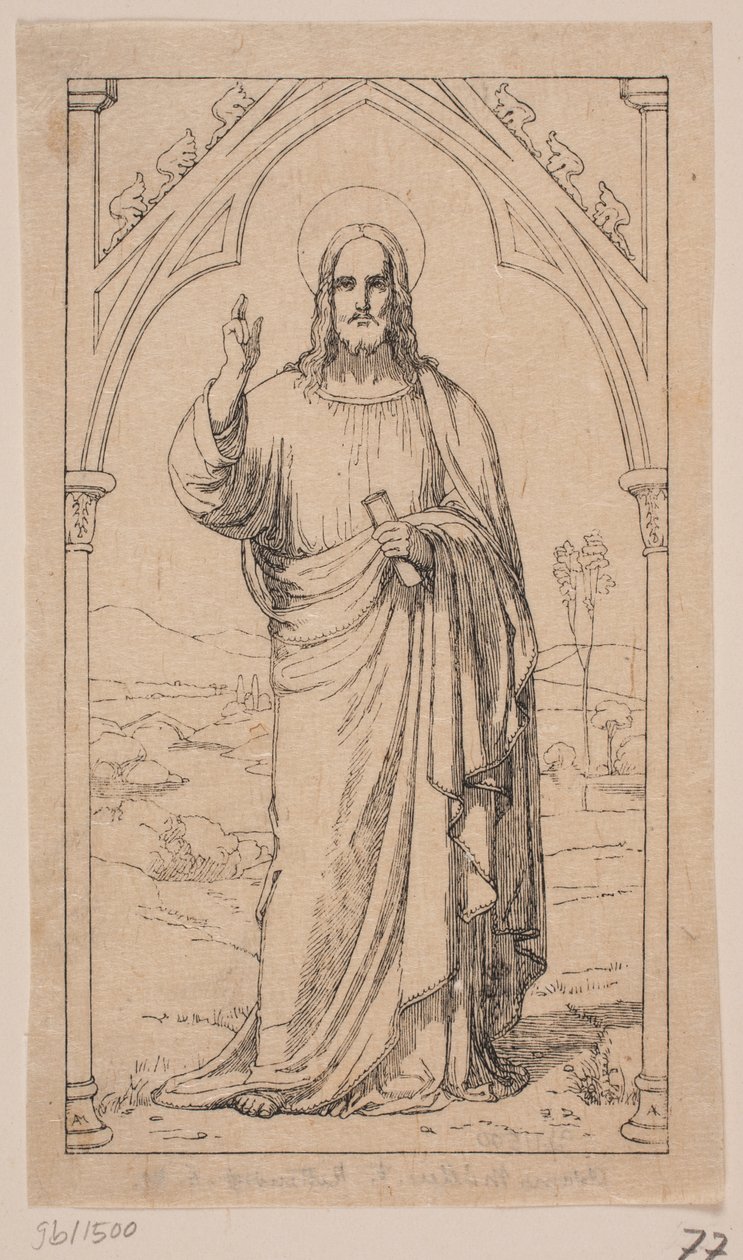 Christ Blessing by Axel Theodor Kittendorff