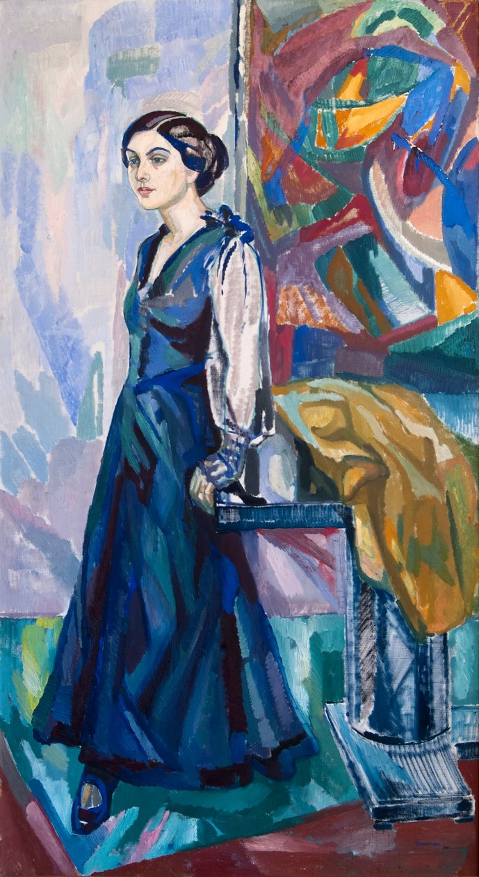 Portrait of Mrs. Carin Östberg by Axel Törneman