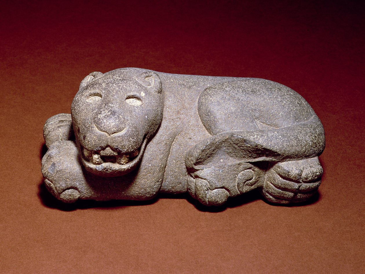 Reclining Jaguar, 1440-1521 by Aztec