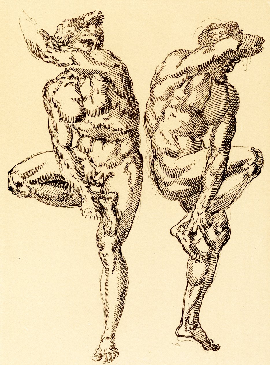 Two Male Acts by Baccio Bandinelli