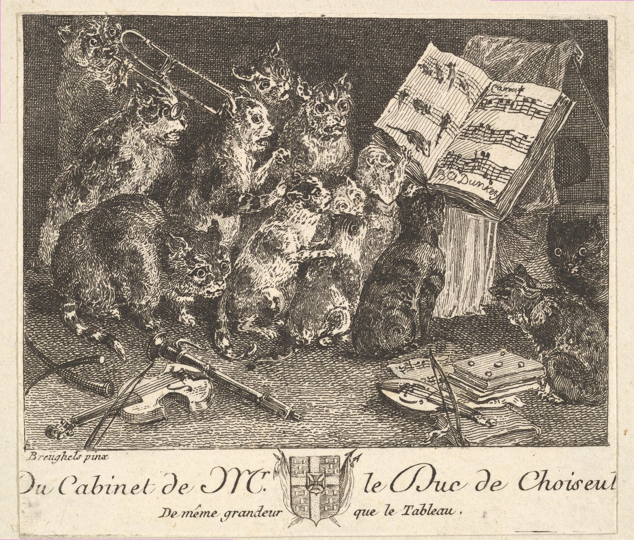 Cat Concert by Balthasar Anton Dunker