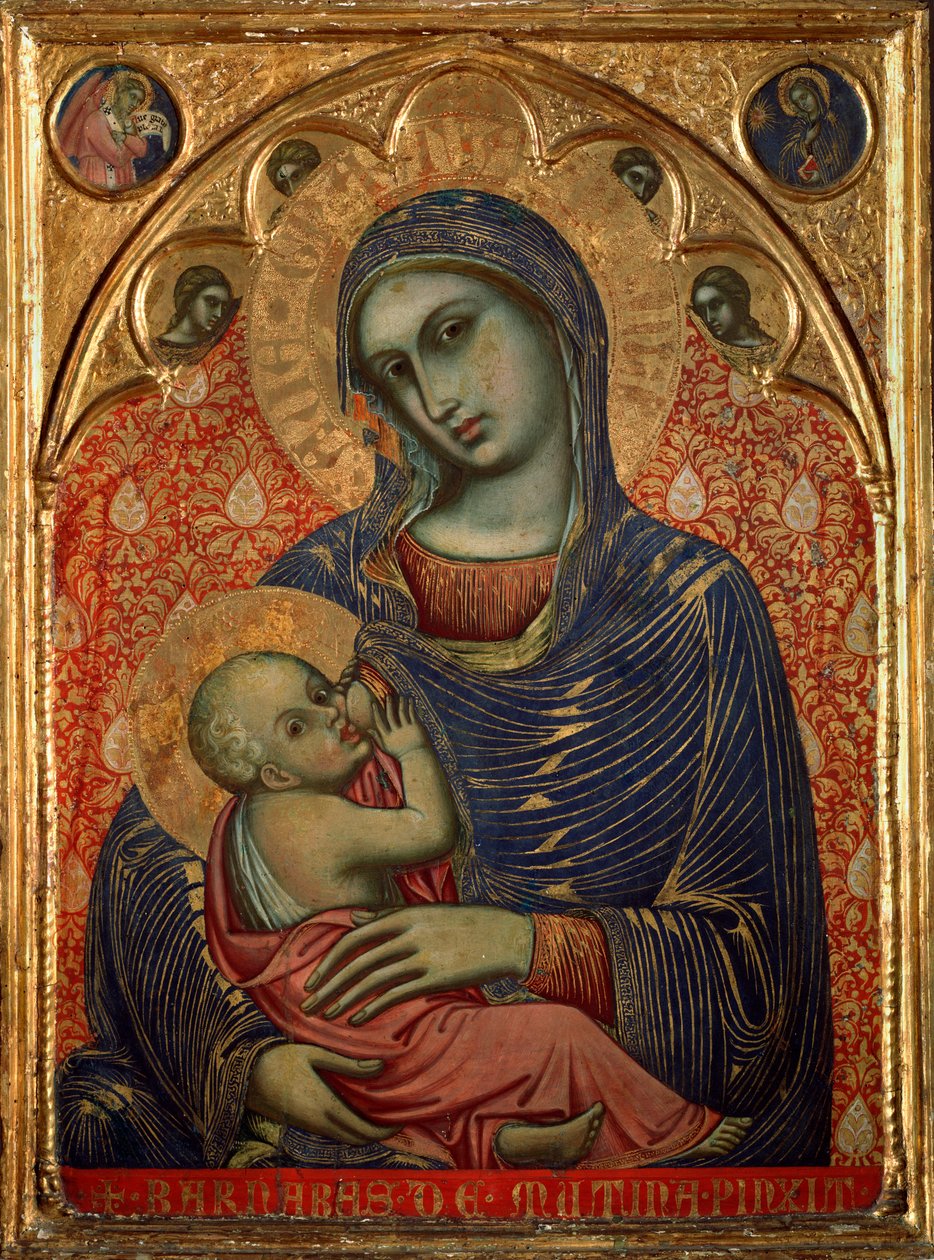 Mary nursing Jesus by Barnaba da Modena