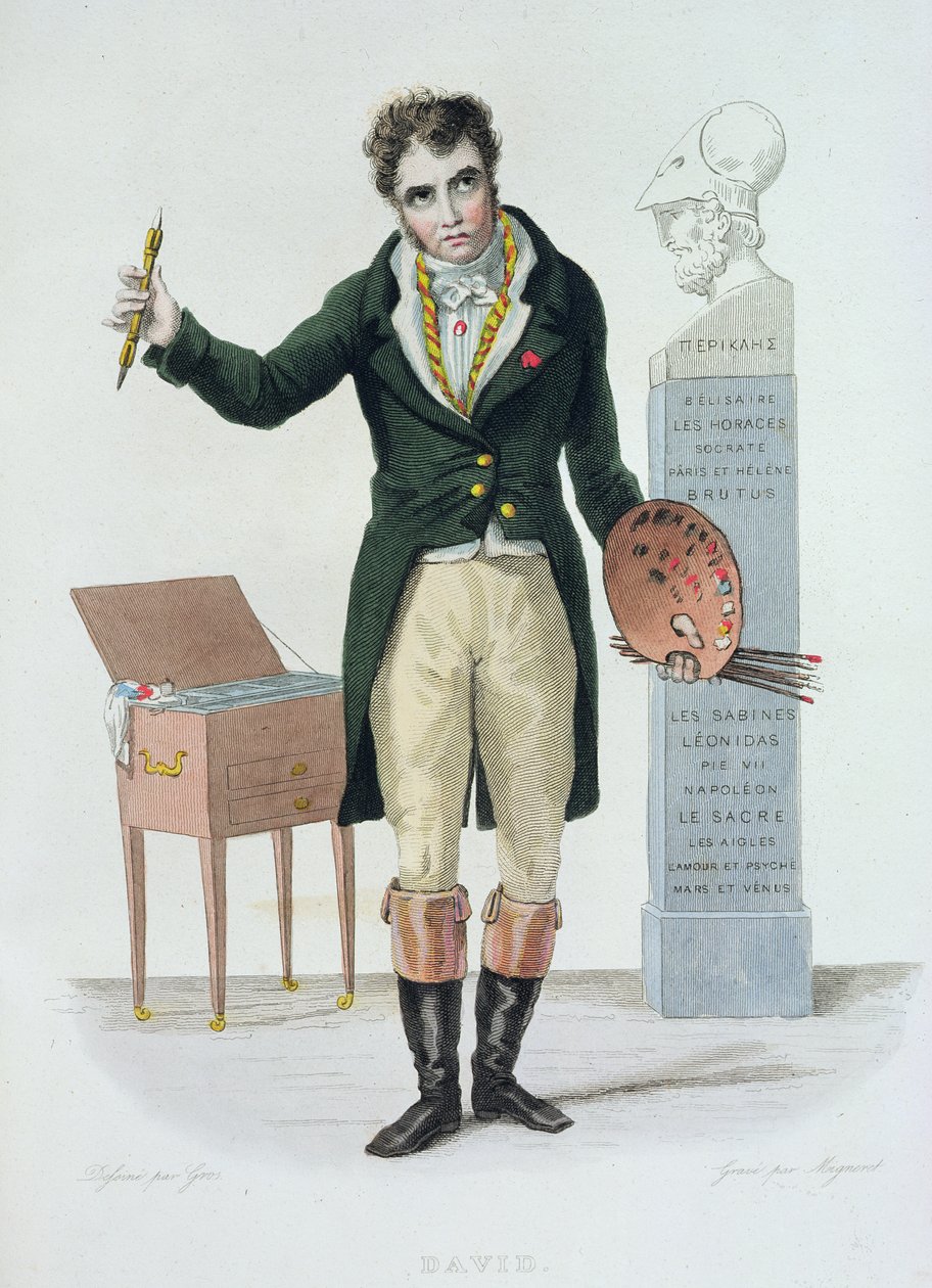 Jacques Louis David, illustration for 
