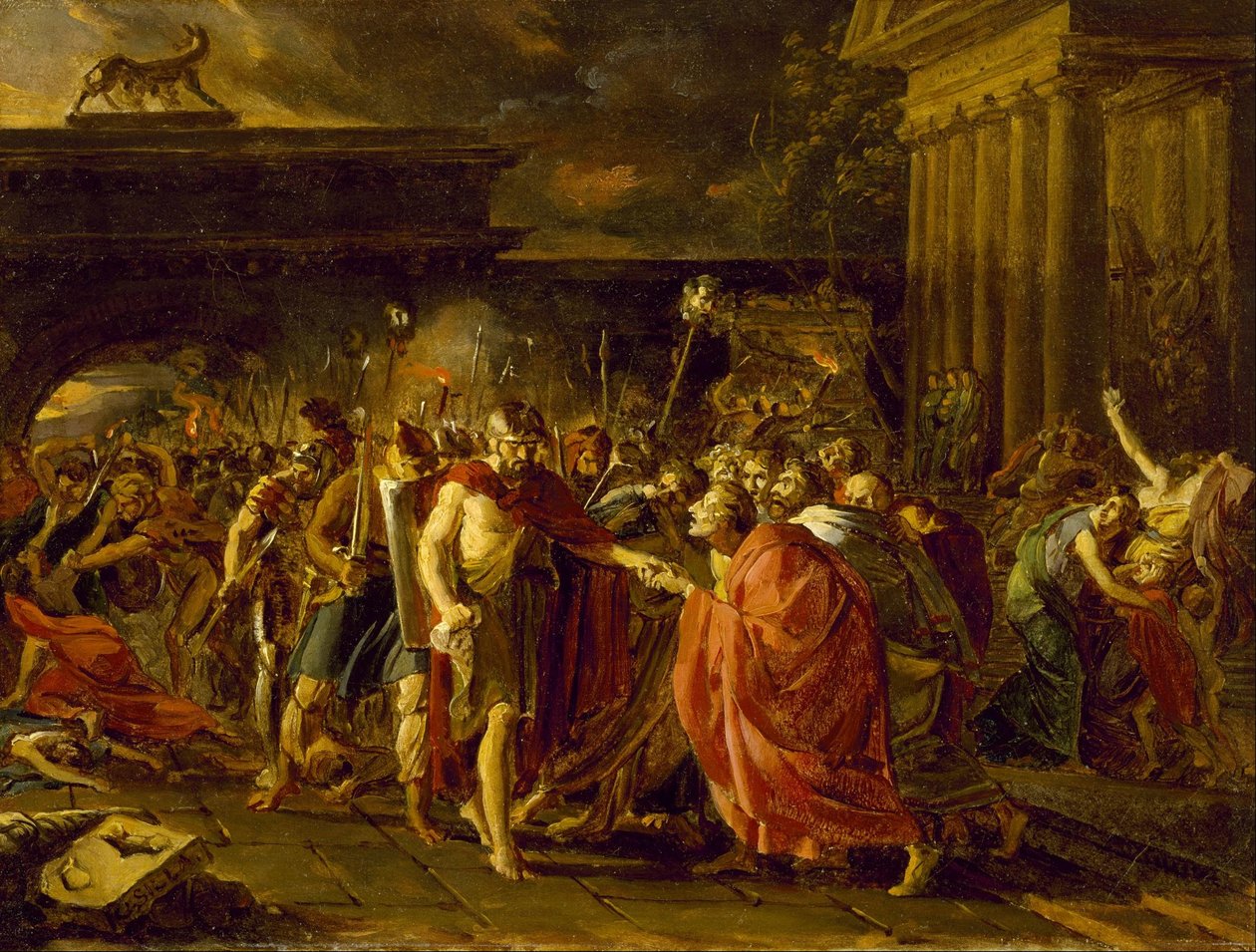 Marius Returning to Rome by Baron François Pascal Simon Gérard