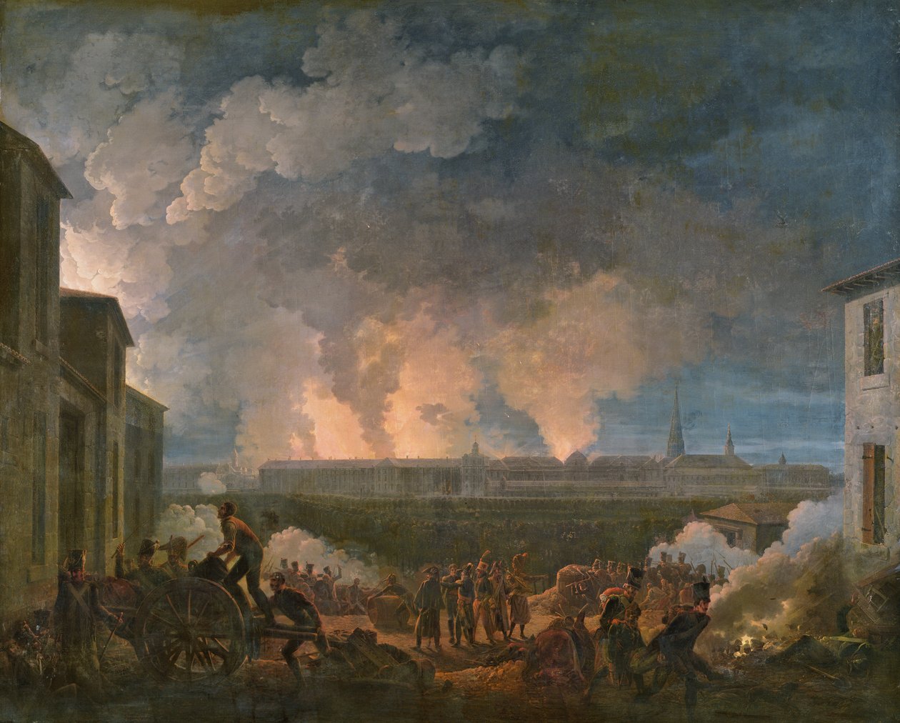 The Bombardment of Vienna by the French Army, 11th May 1809 by Baron Louis Albert Bacler d