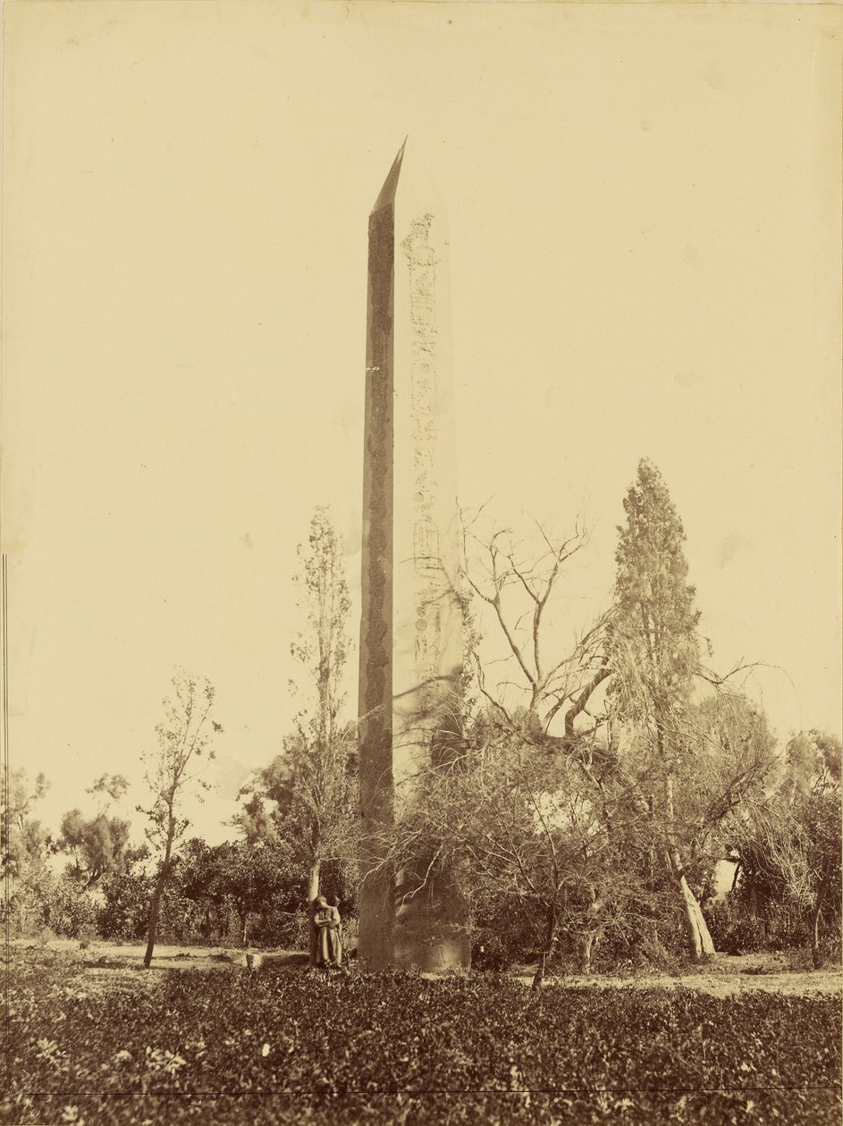 Obelisk of Heliopolis, Cairo by Baron Paul des Granges