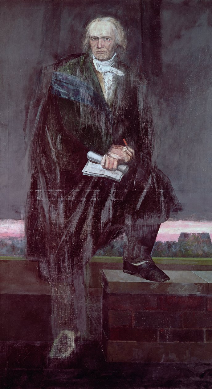 Portrait of Beethoven (unfinished) by Barry Fantoni