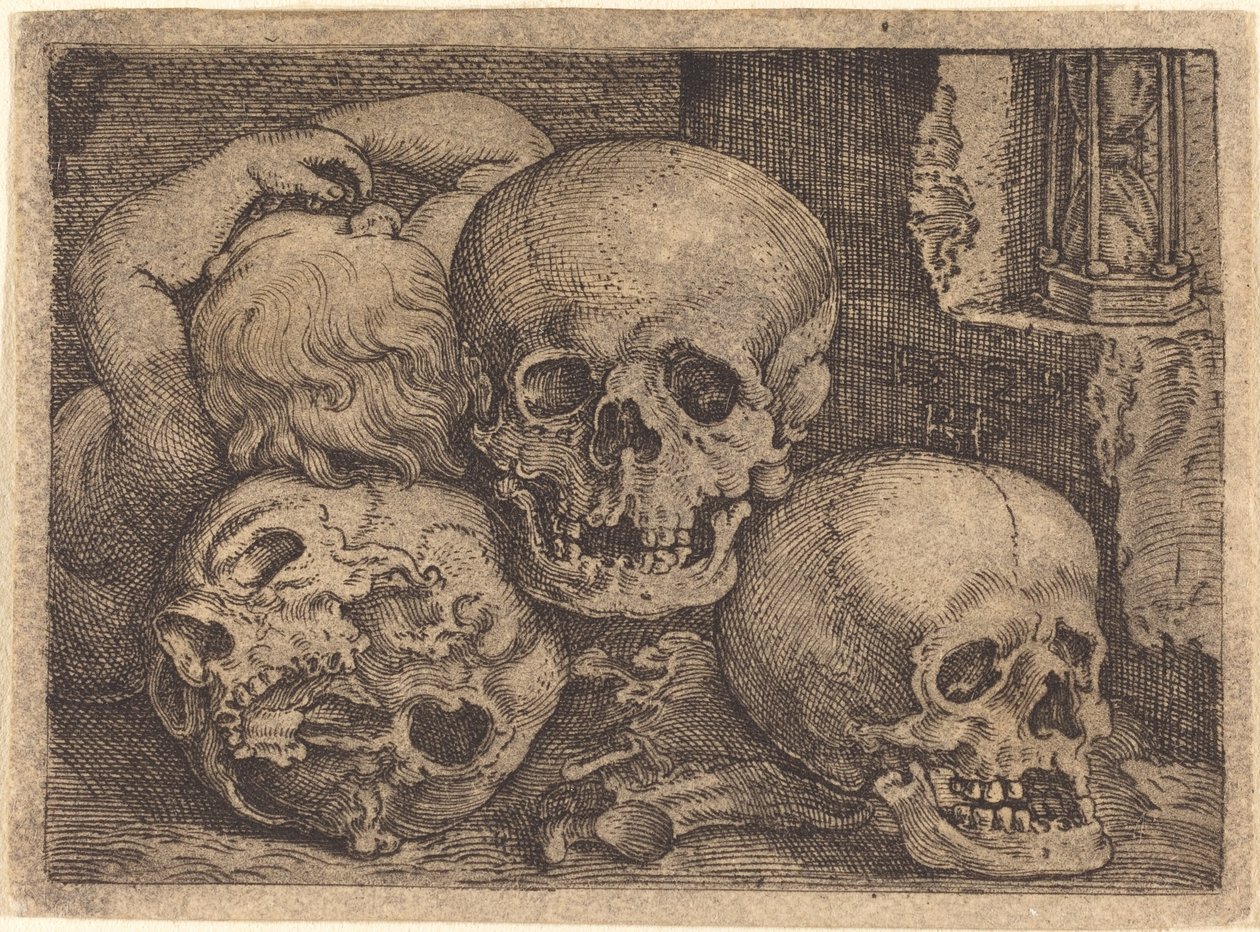 Child with Three Skulls by Barthel Beham