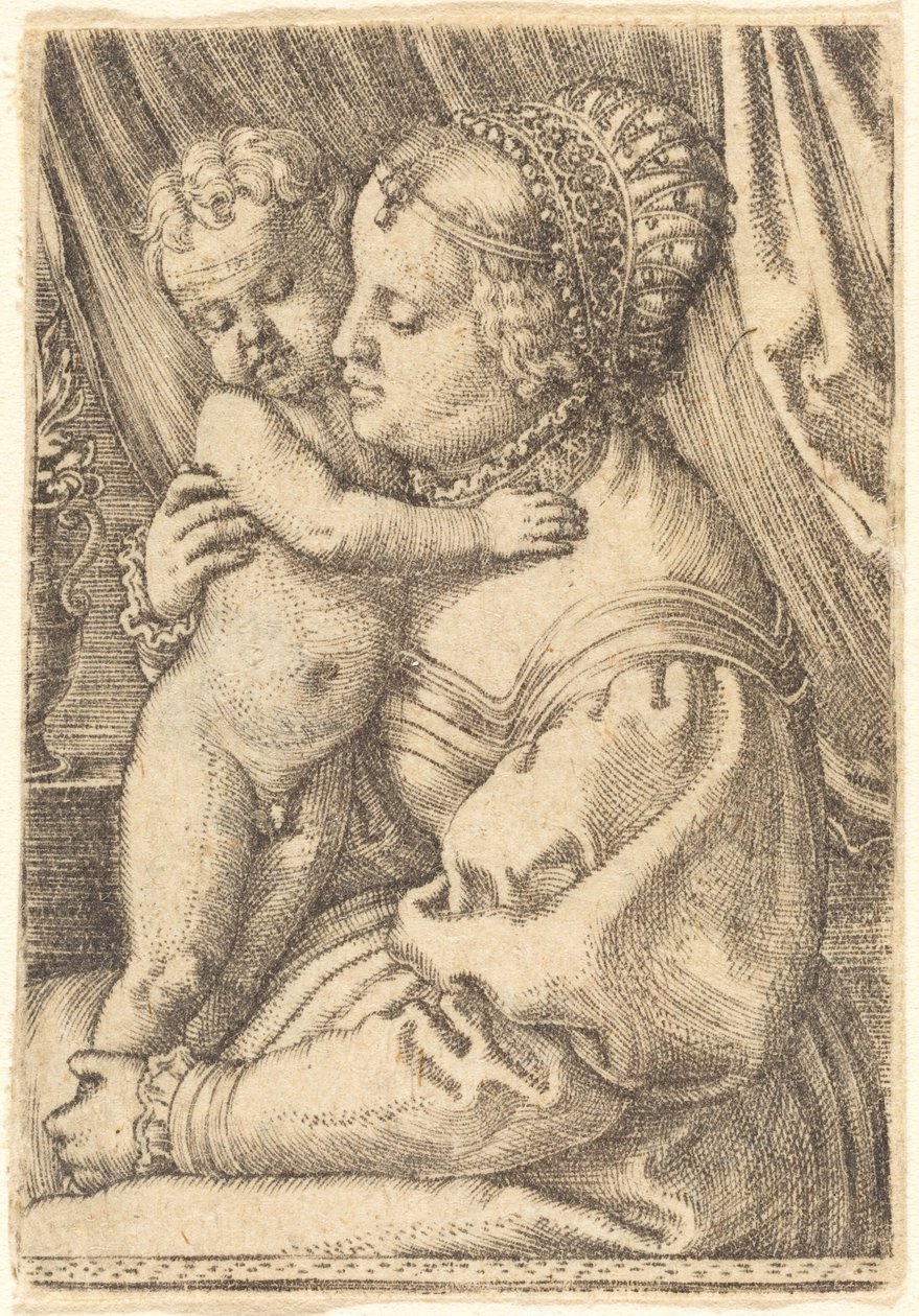 Madonna with Flower Vase by Barthel Beham