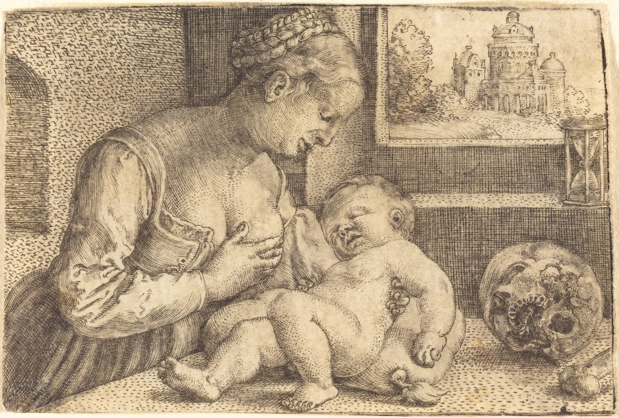 Madonna with Skull by Barthel Beham