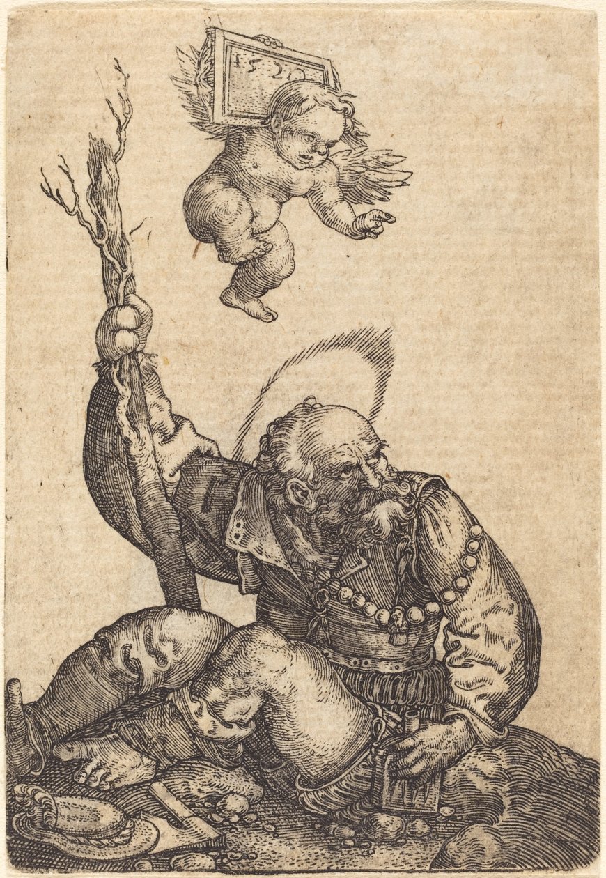 Saint Christopher by Barthel Beham