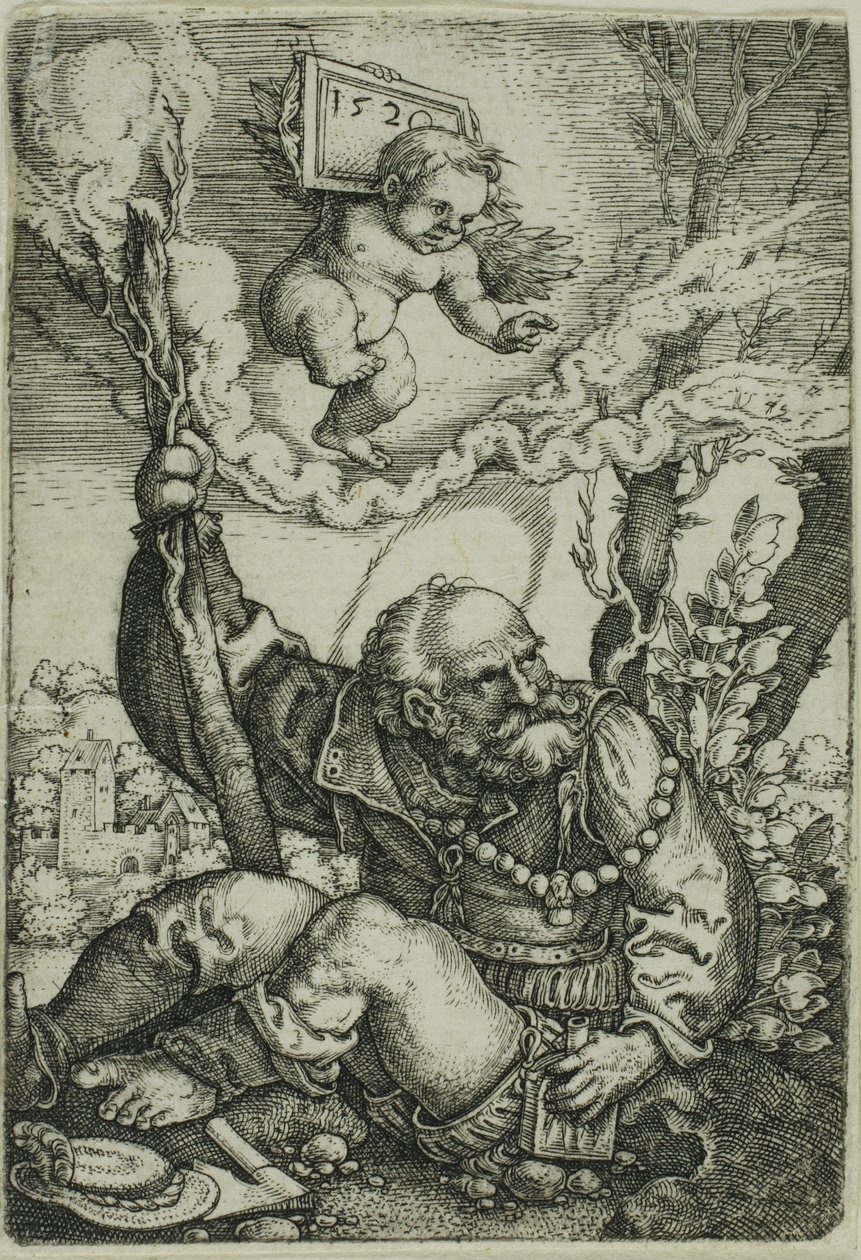 Saint Christopher by Barthel Beham
