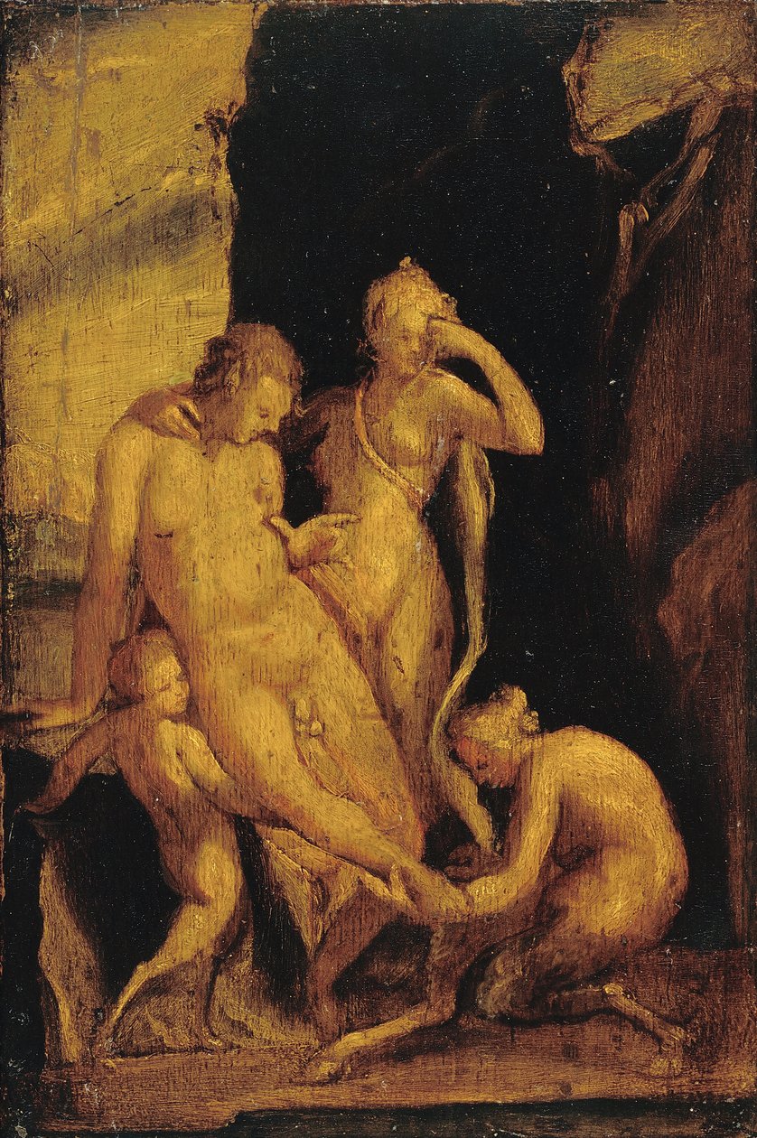 Faun with Wounded Foot by Bartholomaeus Spranger