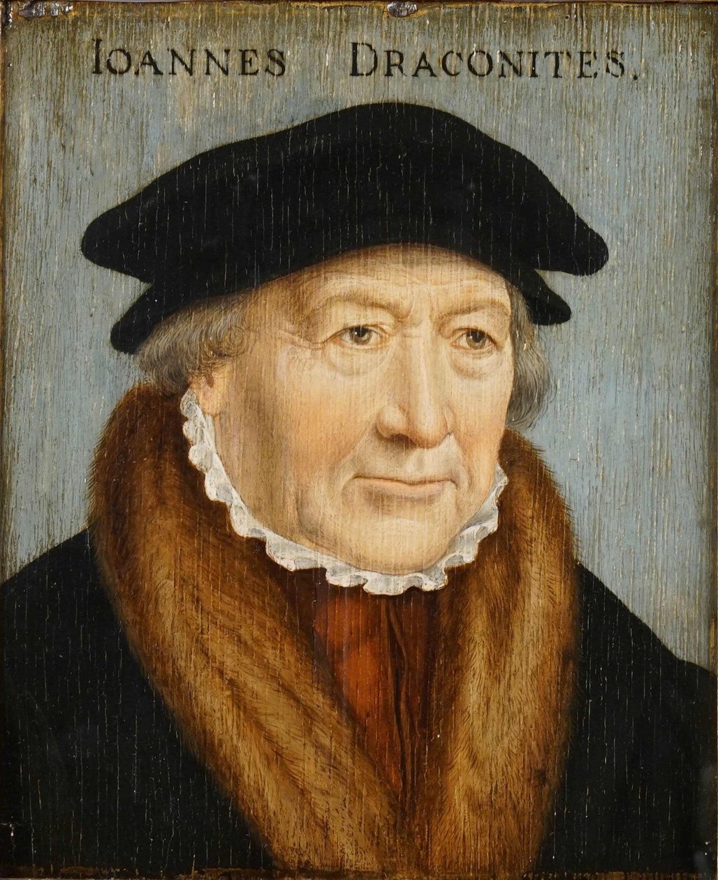 Portrait of Johannes Draconites by Bartholomaeus Bruyn the Elder