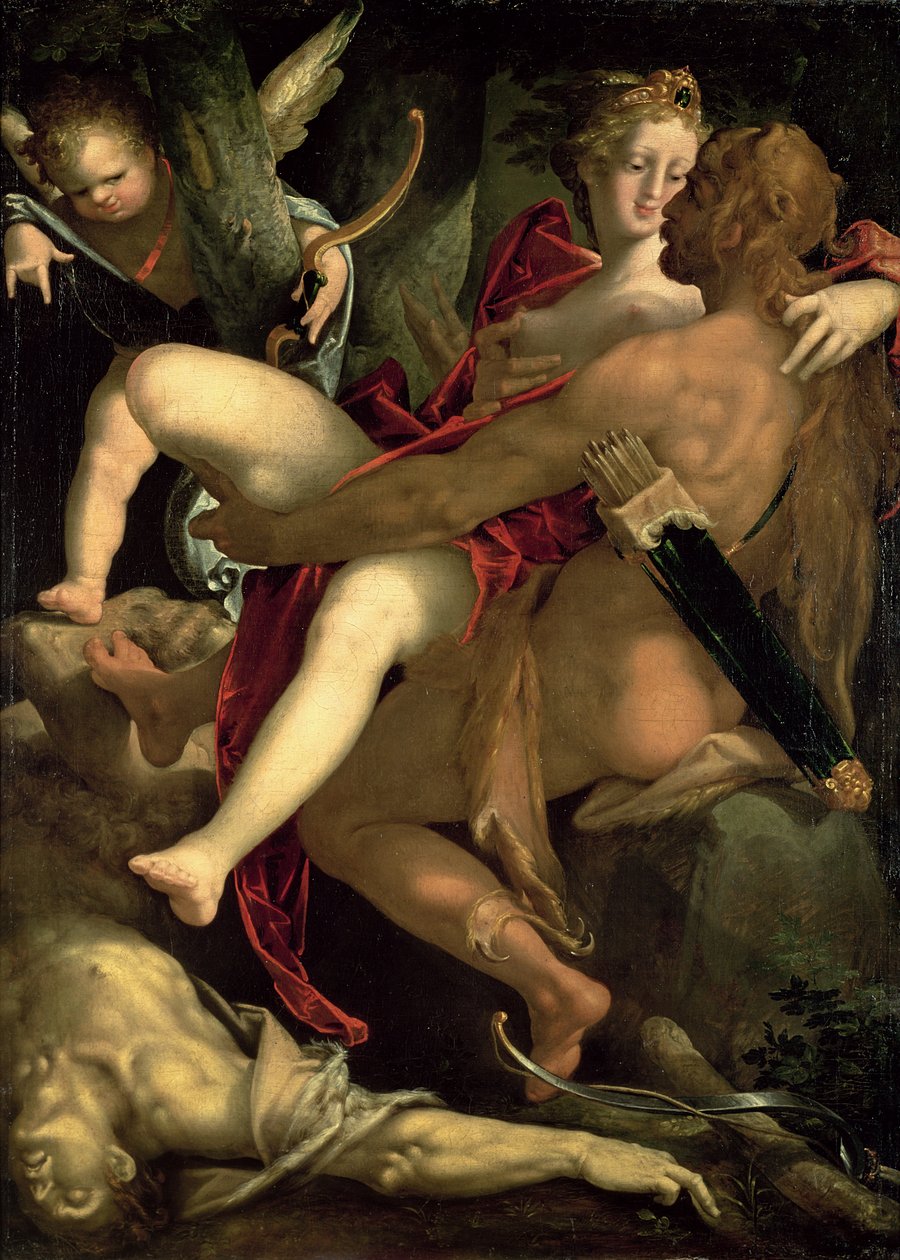 Hercules, Deianeira and the Centaur Nessus, 1580 by Bartholomaeus Spranger