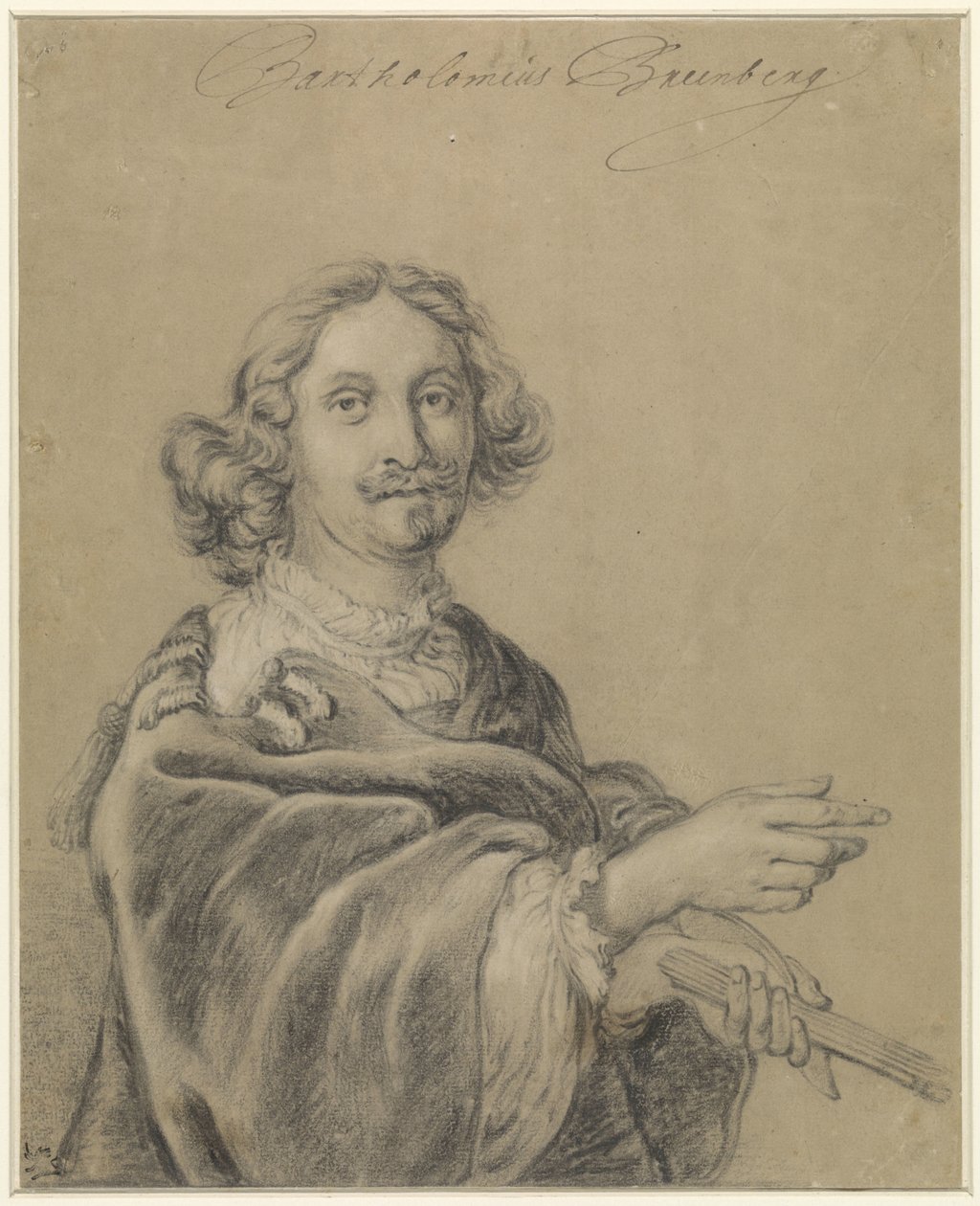 Portrait of Bartholomeus Breenbergh by Bartholomeus Breenbergh (possibly)