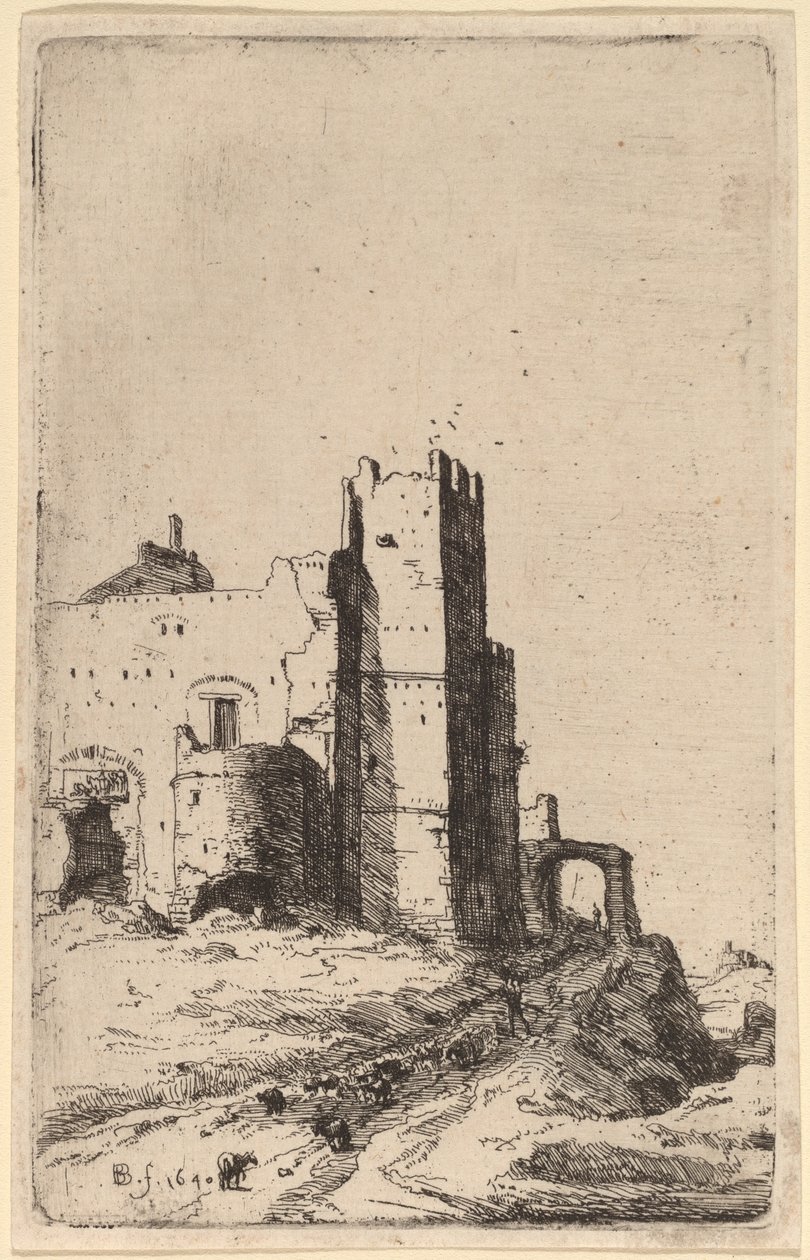 The Town of Leoni, near Frascati by Bartholomeus Breenbergh