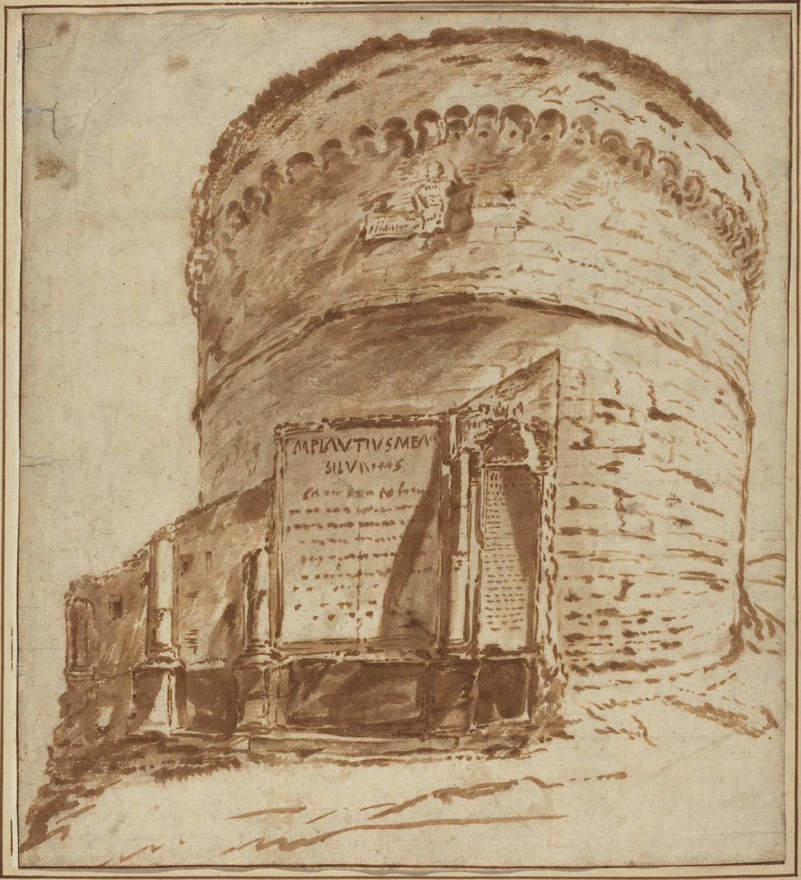 Tomb of Plautius by Bartholomeus Breenbergh