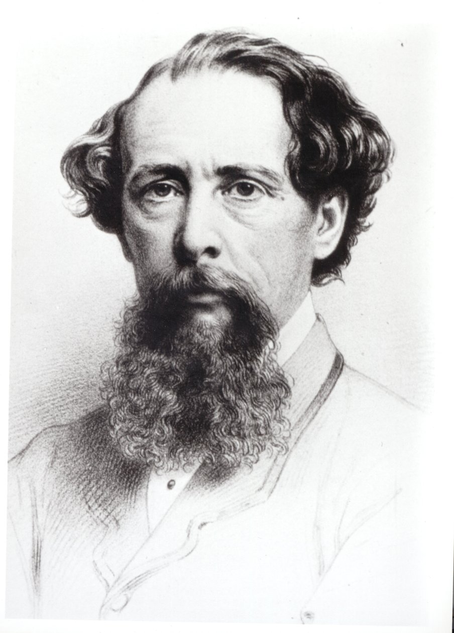 Portrait of Charles Dickens (1812-70), 1861 by Bartholomew Colles Watkins