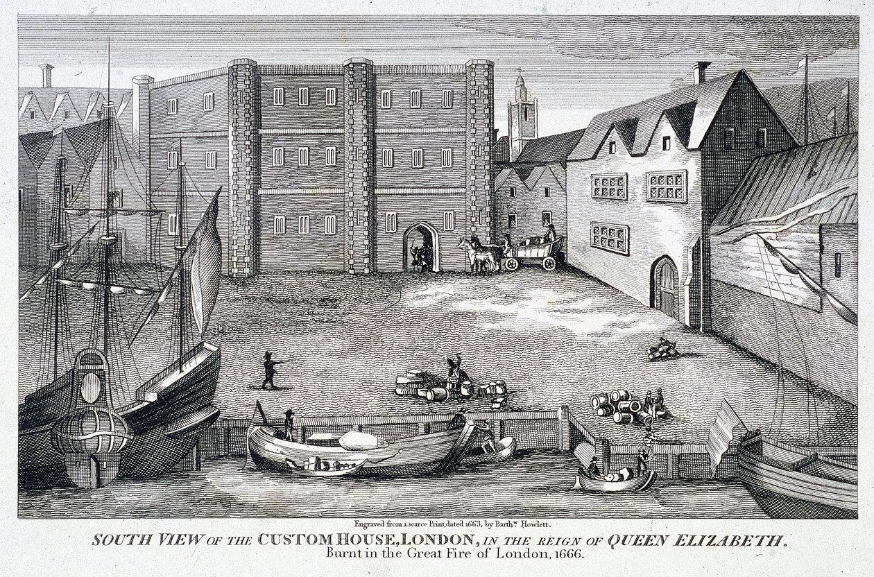 Custom House, London by Bartholomew Howlett