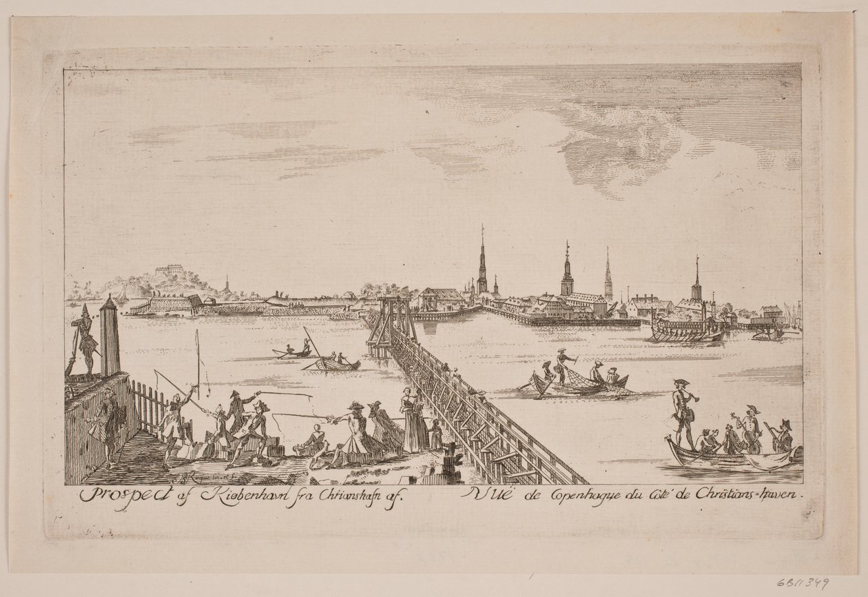 Prospect of Copenhagen seen from Christianshavn by Bartholomæus Roque