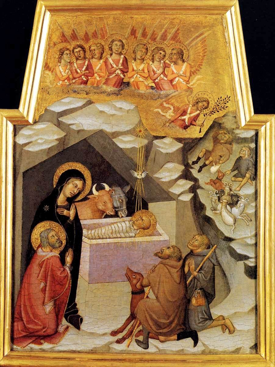 Nativity and Adoration of Shepherds by also Manfredi de Battilori Bartolo di Fredi