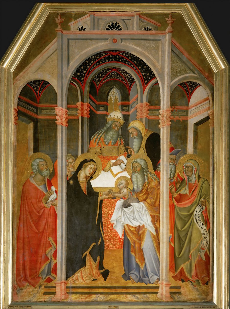 Presentation in the Temple by also Manfredi de Battilori Bartolo di Fredi