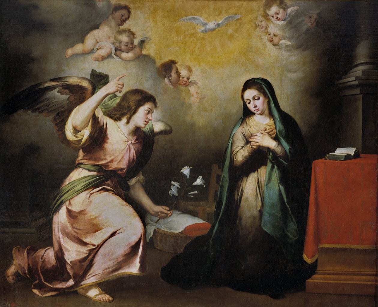 The Annunciation by Bartolomé Esteban Murillo