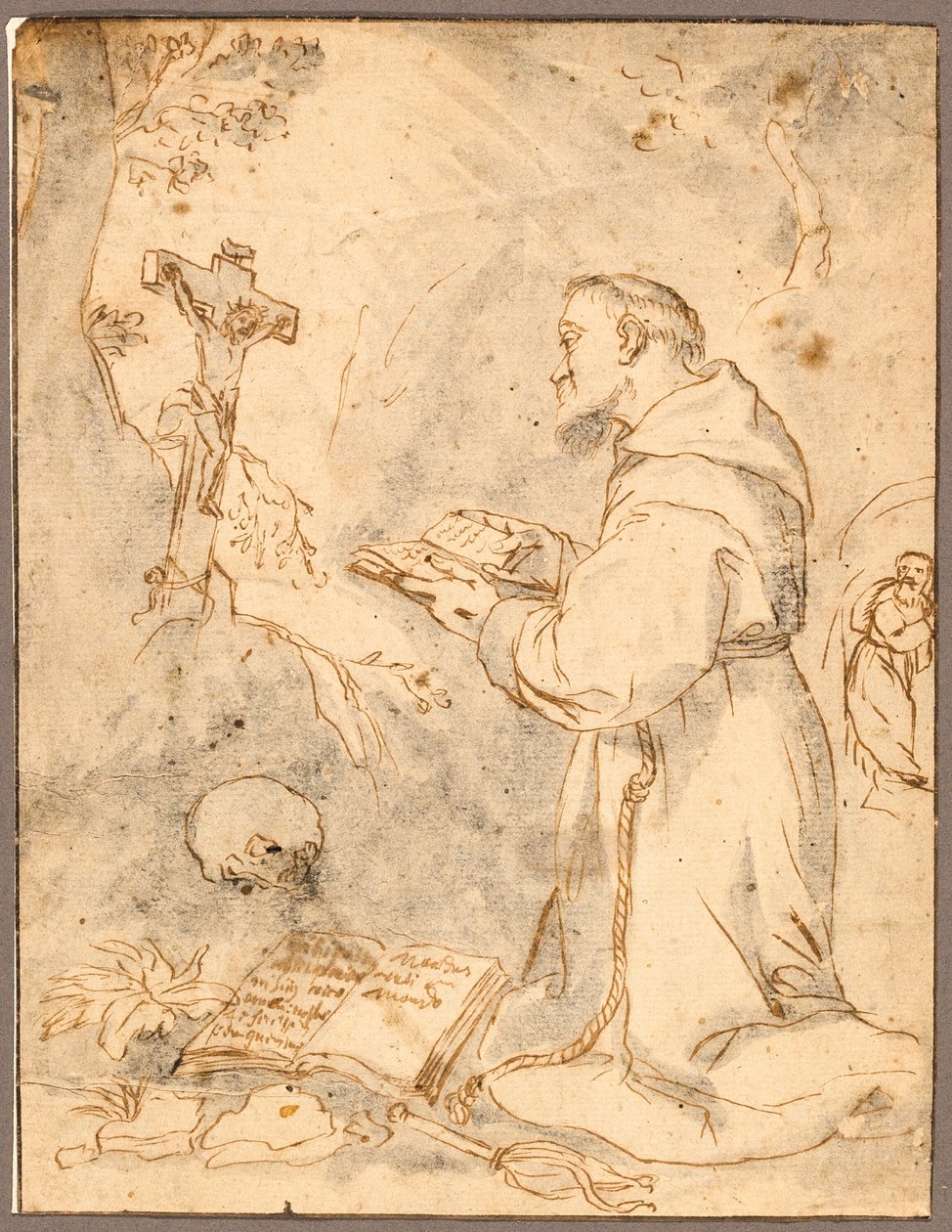 Saint Francis Praying by Bartolomé Esteban Murillo