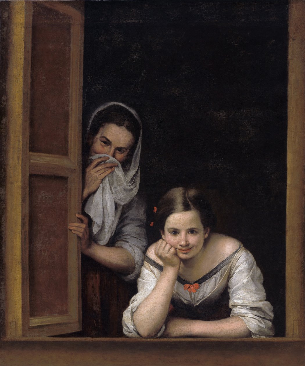 Two Women at a Window by Bartolomé Esteban Murillo