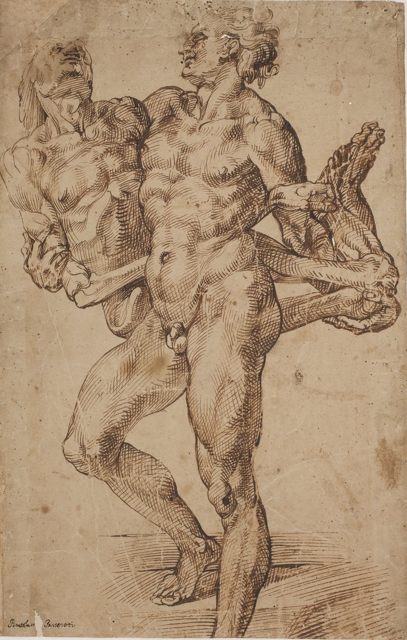 Aeneas and Anchises [?] by Bartolomeo Passarotti