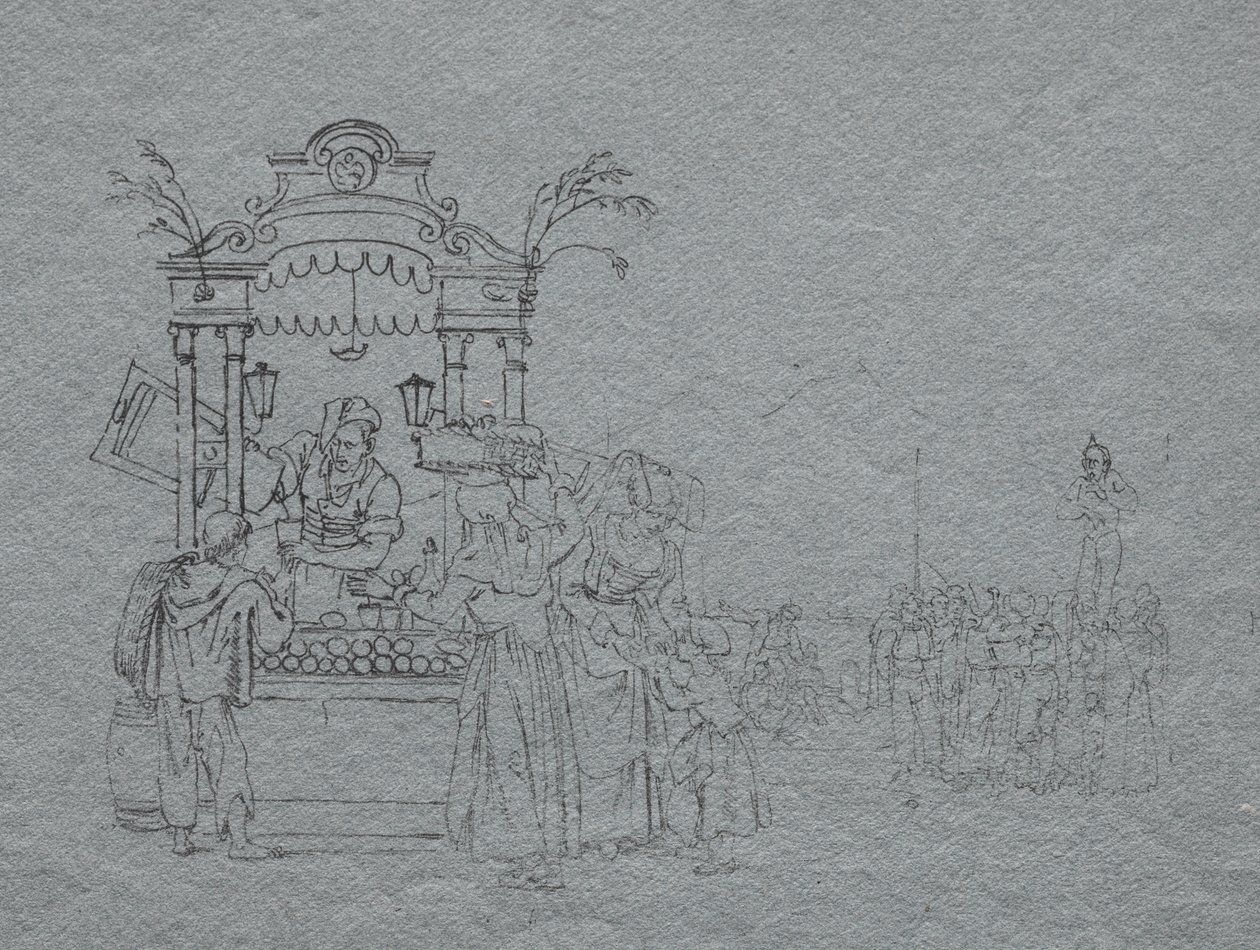 Fruit Vendor by Bartolomeo Pinelli