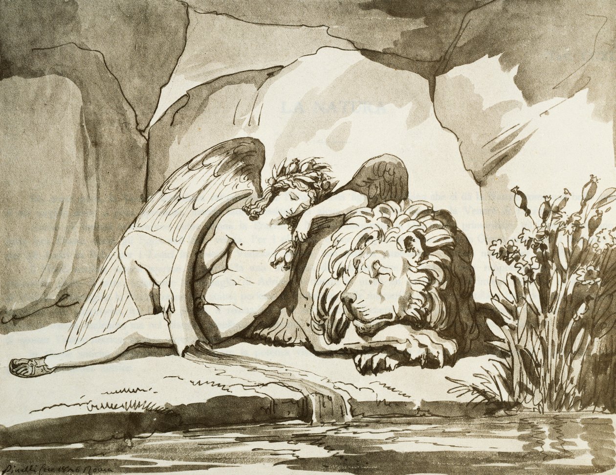 Hypnos (The Sleep) by Bartolomeo Pinelli