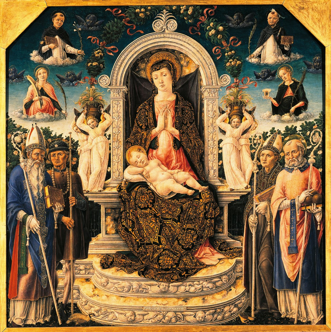 Madonna with Child and Saints by Bartolomeo Vivarini