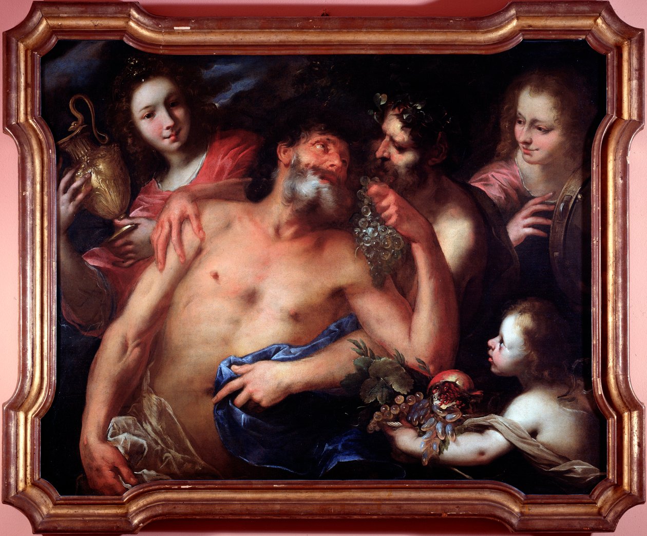 Drunken Silenus by Bartolommeo Biscaino