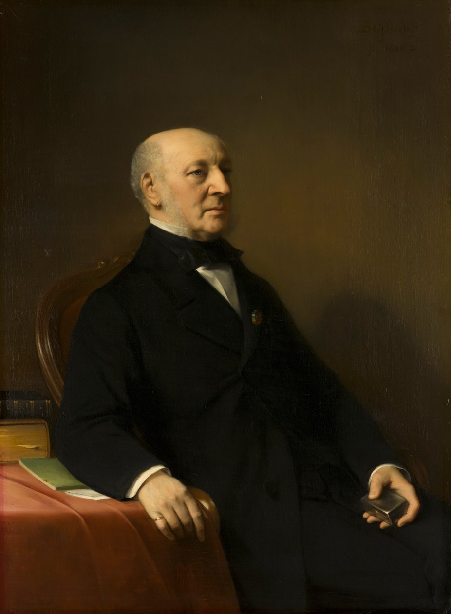 Portrait of Jean Zacharia Mazel (1792-1884) by Bastiaan de Poorter