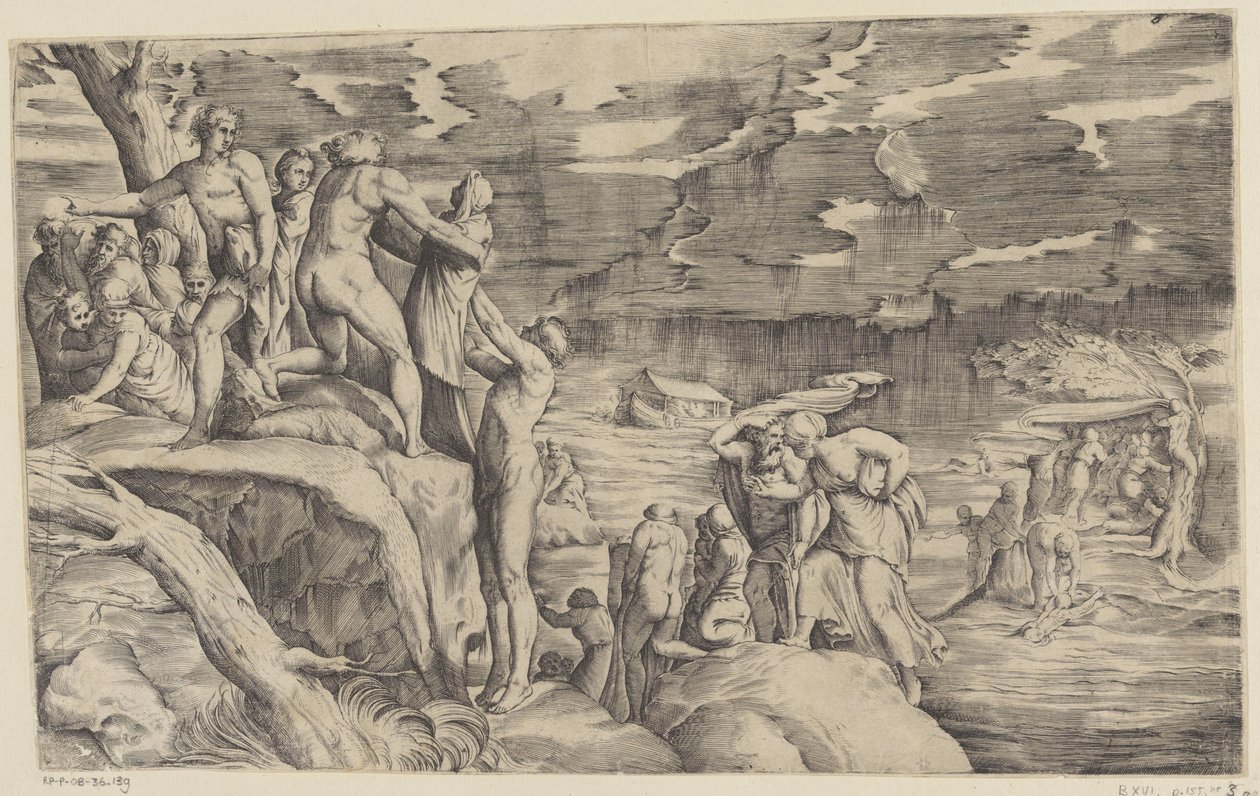 The Flood by Battista Franco