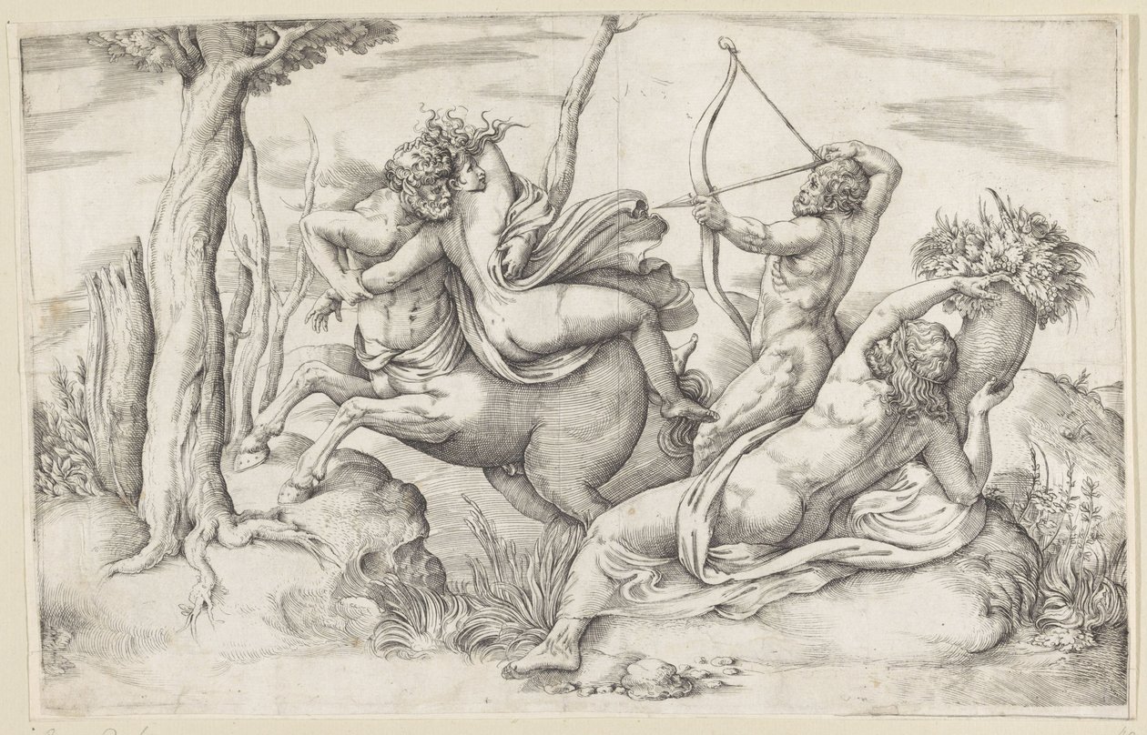 The abduction of Deianira by Battista Franco