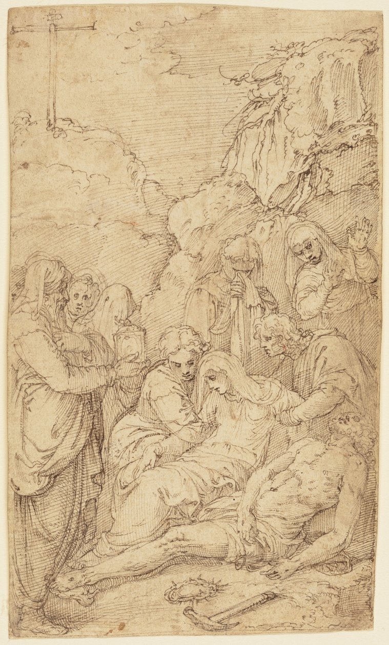 The Lamentation by Battista Franco
