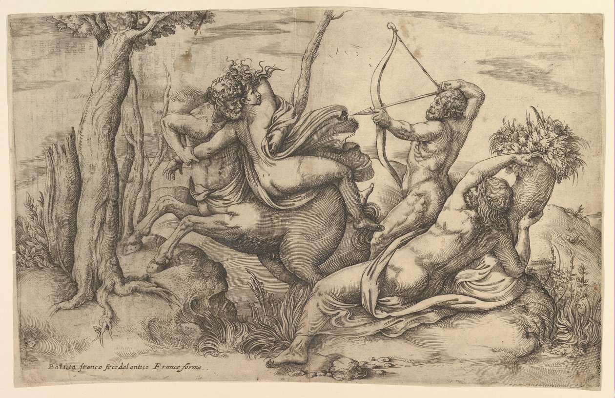 The Abduction of Dejanira by Battista Franco Veneziano