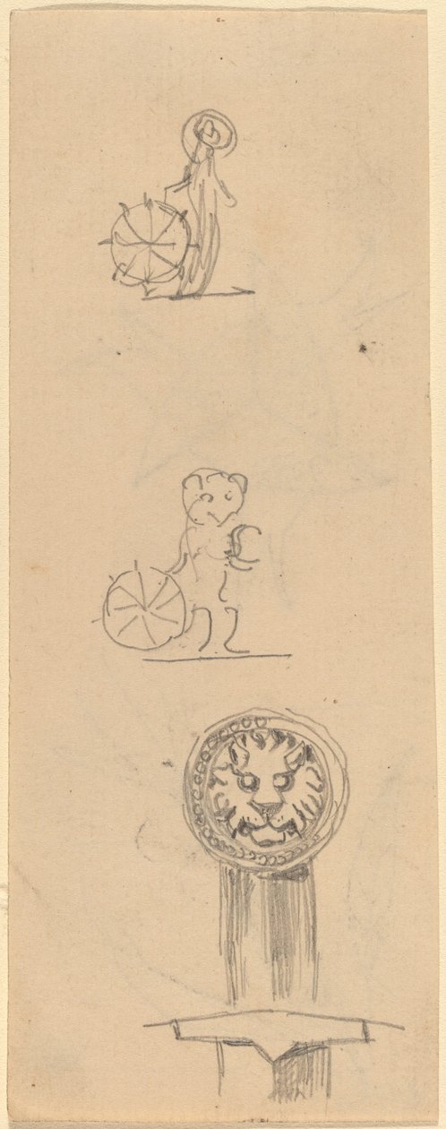 Sheet of Sketches by Beatrice Godwin Whistler