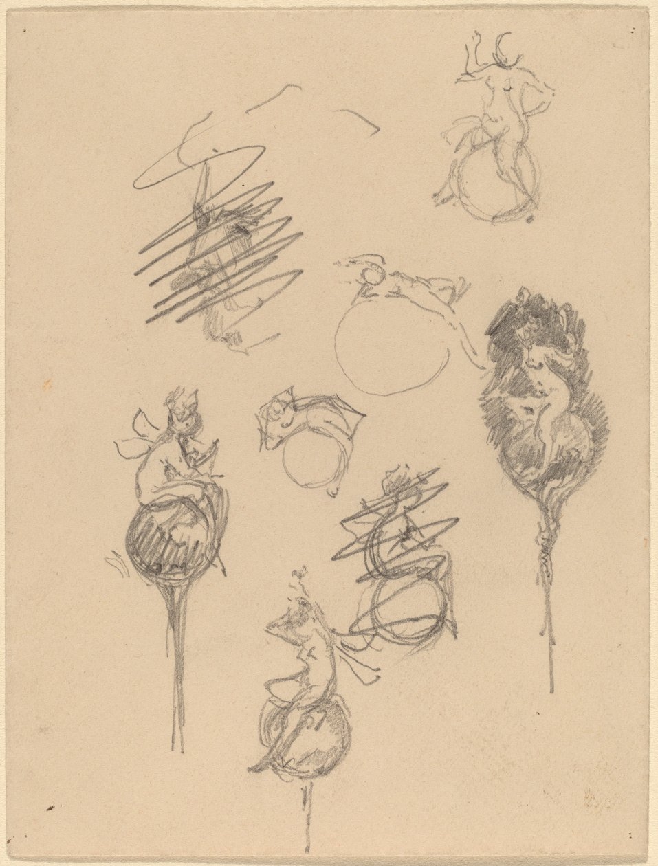 Studies for Jewelry Designs by Beatrice Godwin Whistler
